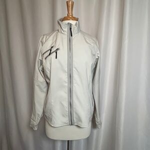 MARMOT GRAY SOFT-SHELL STRETCH WATER REPELLENT JACKET - SIZE LARGE